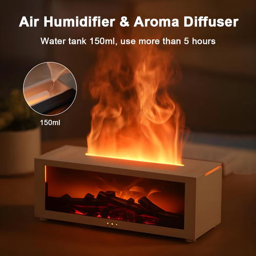 2-in-1 fireplace style humidifier 